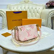 Louis Vuitton Multi Pochette Accessories Monogram Empreinte Bicolor Pink - 5