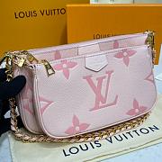 Louis Vuitton Multi Pochette Accessories Monogram Empreinte Bicolor Pink - 4