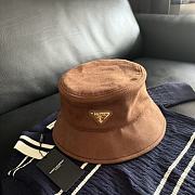 Prada Suede Leather Bucket Hat - 3