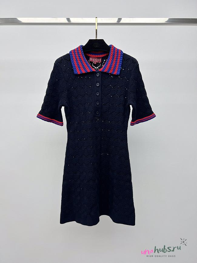 Gucci Cotton lace polo dress - 1