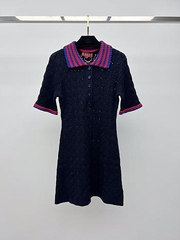 Gucci Cotton lace polo dress