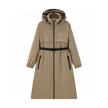 Burberry belted hooded coat