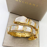 Bulgari bracelet Snake Viper  Pink gold, diamants, Mother of Pearl. - 3