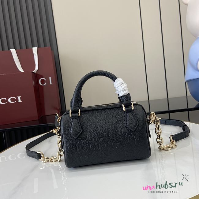 Gucci Emblem Mini Tote Bag 16.5x10x8cm - 1