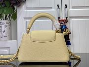 LOUIS VUITTON CAPUCINES EAST-WEST YELLOW BAG - 5