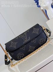 Louis Vuitton Ivy Chain Wallet Black Mahina 23.5x12x.3cm - 1