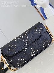 Louis Vuitton Ivy Chain Wallet Black Mahina 23.5x12x.3cm - 3