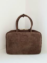 Miu Miu Brown Suede Beau Bag - 1