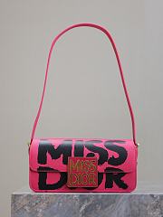 Miss Dior Allover Leather Shoulder Bag - 22 x 11 x 6cm - 1