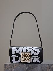 Miss Dior Allover Leather Shoulder Bag - 22 x 11 x 6cm - 2