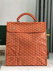 Goyard Yellow Goyardine Saint Leger Backpack 33x35x16cm - 4