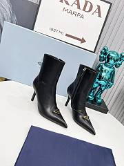 Prada Ankle High Heel Leather Boots - 1