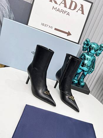 Prada Ankle High Heel Leather Boots