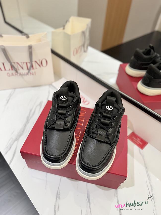 Valentino Runboot Round Toe Lace-Up Sneakers - 1