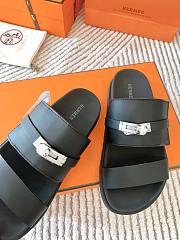 Hermes Men Black Sandals - 4