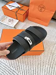 Hermes Men Black Sandals - 2