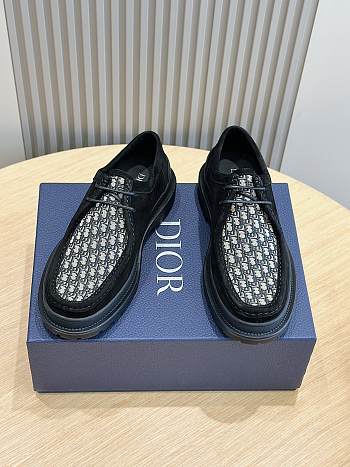 Dior Explorer Boat Nubuck Suede Oblique Jacquard