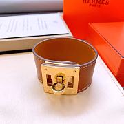 	 Hermes Kelly Dog bracelet box leather - 4