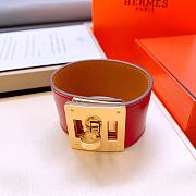 	 Hermes Kelly Dog bracelet box leather - 2