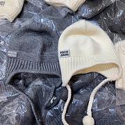 Miu Miu Gray Wool And Cashmere Beanie - 4