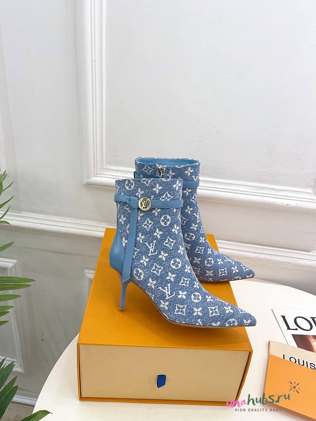 Louis Vuitton Ankle Boots Monogram High Heel - 1