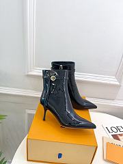 Louis Vuitton Ankle Boots Black High Heel - 1