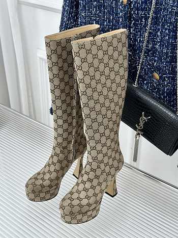 Gucci GG Ebony Knee high boots