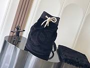 Chanel Terry Cloth Drawstring Beach Backpack - 2