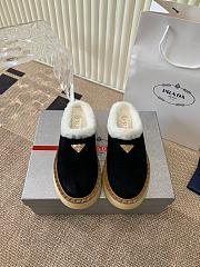 Prada Suede Mules - 4