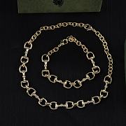 Gucci Horsebit Necklace and Bracelet - 1