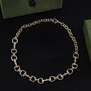 Gucci Horsebit Necklace and Bracelet - 3