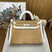 Hermes Kelly Shearling brown 35 - 1