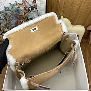 Hermes Kelly Shearling brown 35 - 6