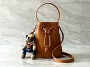 Burberry TB Monogram Plaque Drawstring Bucket Bag - 1