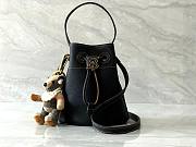 Burberry TB Monogram Plaque Drawstring Bucket Bag - 2