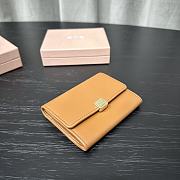 Miu Miu Brown Leather Coin Wallet - 1