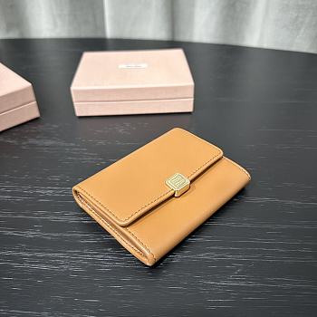 Miu Miu Brown Leather Coin Wallet