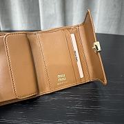 Miu Miu Brown Leather 3 Fold Wallet - 5