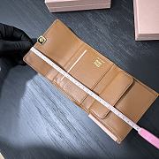 Miu Miu Brown Leather 3 Fold Wallet - 3