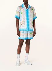 Casablanca Resort shirt LE PLONGEON comfort fit in silk - 1