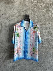 Casablanca Resort shirt LE PLONGEON comfort fit in silk - 2