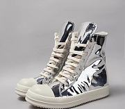 Ric Owens Silver Sneaker High Top - 1