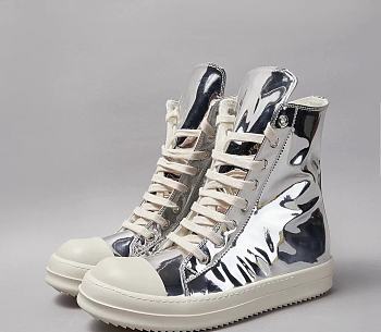 Ric Owens Silver Sneaker High Top