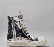 Ric Owens Silver Sneaker High Top - 6