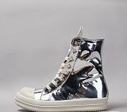 Ric Owens Silver Sneaker High Top - 5