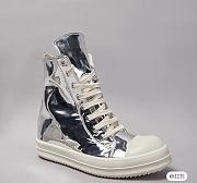 Ric Owens Silver Sneaker High Top - 3