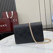 Gucci GG chain wallet Black GG leather - 5