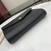 Gucci GG chain wallet Black GG leather - 4