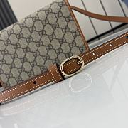 Gucci GG Emblem super mini shoulder bag 20x12.5x5cm - 5