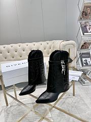 Givenchy Shark Lock Cowboy ankle boots in leather - 3